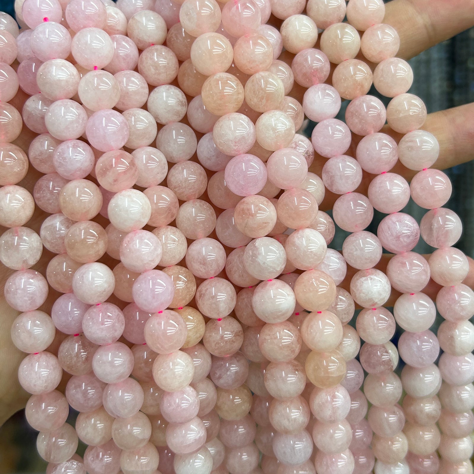 Pink Morganite Beads 6mm 8mm 10mm 15''