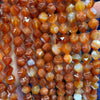 Red Agate Nugget Faceted Beads 6mm 8mm 10mm 15''
