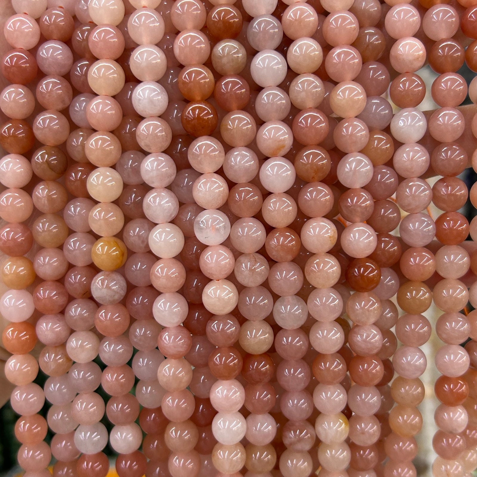 Red Silk Jade Beads 6mm 8mm 10mm 15''
