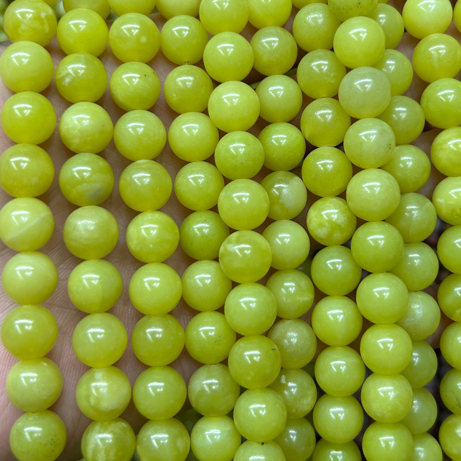 Lemon Jade Beads 6mm 8mm 10mm 15''