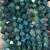 Moss Agate Nugget Faceted Beads 6mm 8mm 10mm 15''