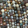 Ocean Jasper Nugget Faceted Beads 6mm 8mm 10mm 15''