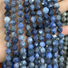 Dumortierit Nugget Facetperler 6mm 8mm 10mm 15''