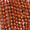 Red Jasper Nugget Faceted Beads 10mm 15''