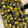 Tiger Eye Nugget Faceted Beads 6mm 8mm 10mm 15''