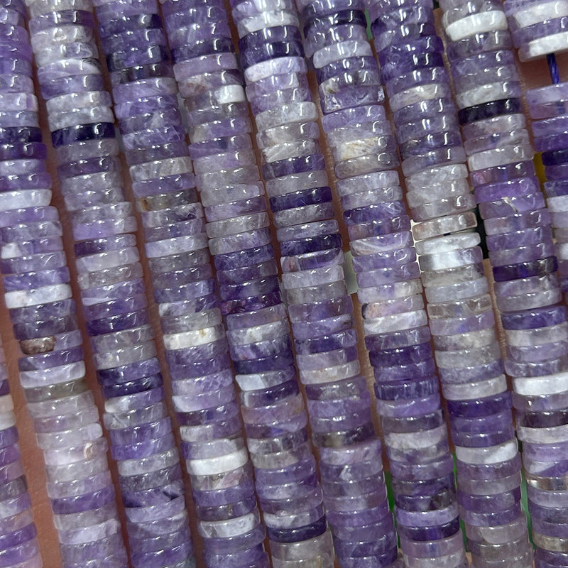 Amethyst Heishi Beads 6mm 15''