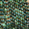 Moss Agate Olive Faceted Beads 15''