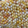 Perles à facettes en rubis 4 mm 15''