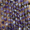 White Amethyst Olive Faceted Beads 15''