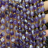 White Amethyst Olive Faceted Beads 15''