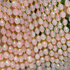 Rose Quartz Olive Faceted Beads 15''