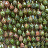 Unakite Olive Faceted Beads 15''