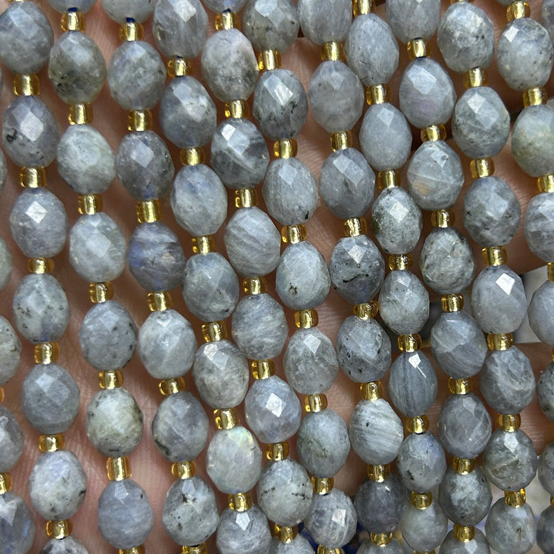 Perles à facettes en rubis 4 mm 15''