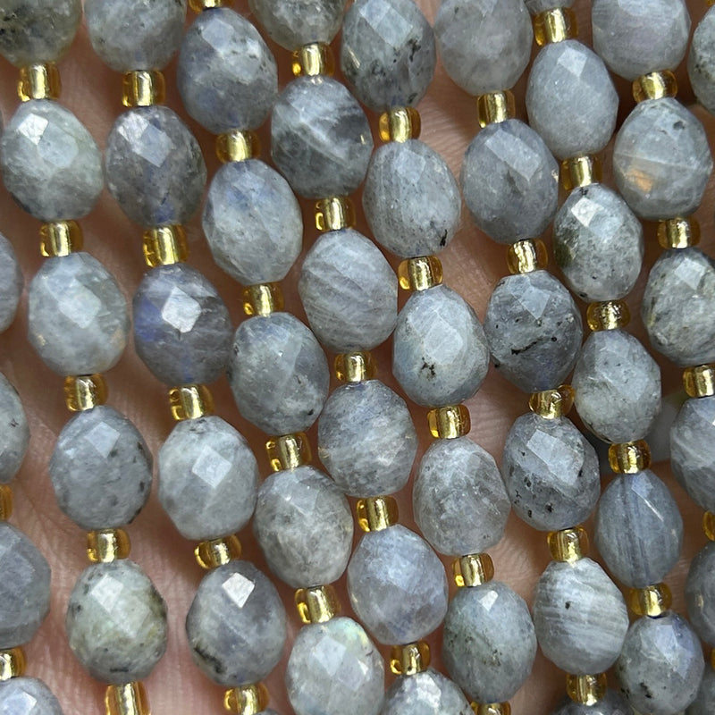 Perles à facettes en rubis 4 mm 15''