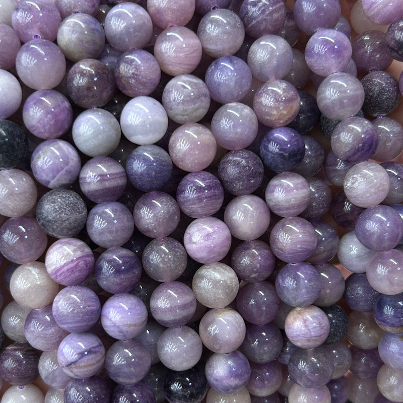 Purple Fluorite Beads 8mm 10mm 15''