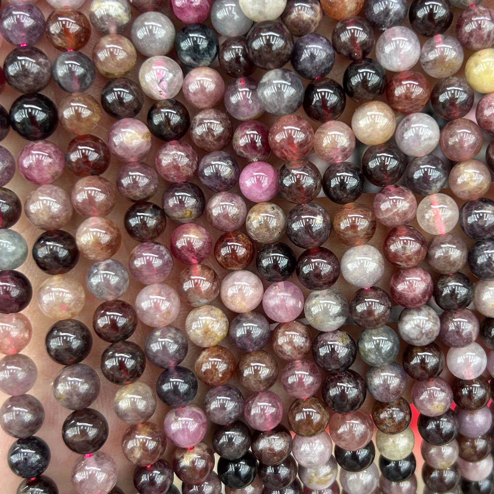 Rainbow Spinel Beads 4mm 6mm 15''