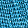 Blue Turquoise Rondelle Faceted Beads 15''