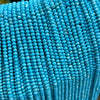 Blue Turquoise Rondelle Faceted Beads 15''