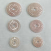 Rose Quartz Donut 30mm 40mm 50mm 1pc