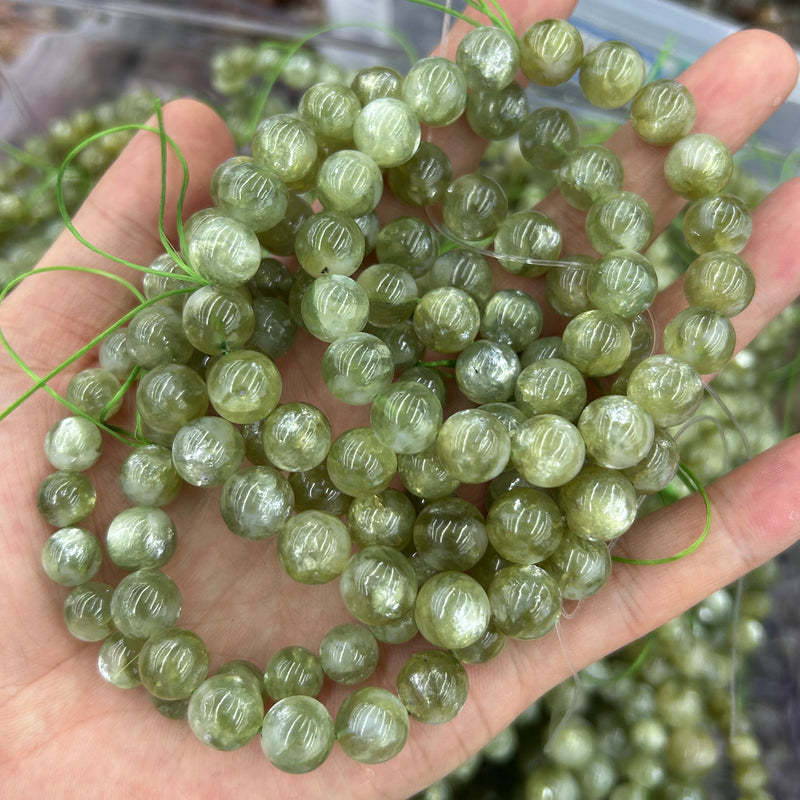 AA Green Lepidolite Bracelet 8mm 10mm 7.5''
