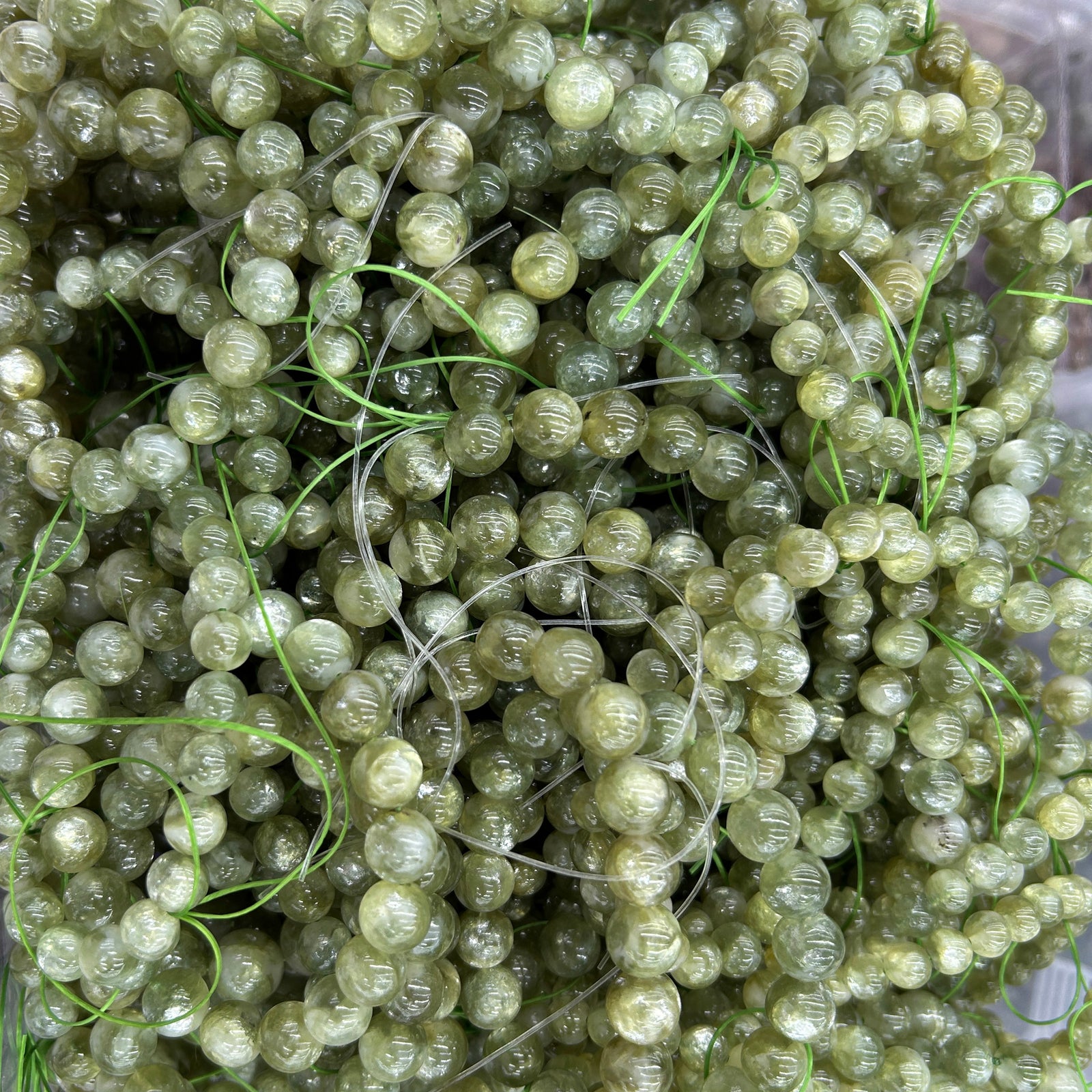 AA Green Lepidolite Bracelet 8mm 10mm 7.5''