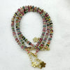Rainbow Tourmaline Chips Bracelet 7.5''
