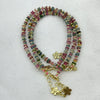 Rainbow Tourmaline Chips Bracelet 7.5''