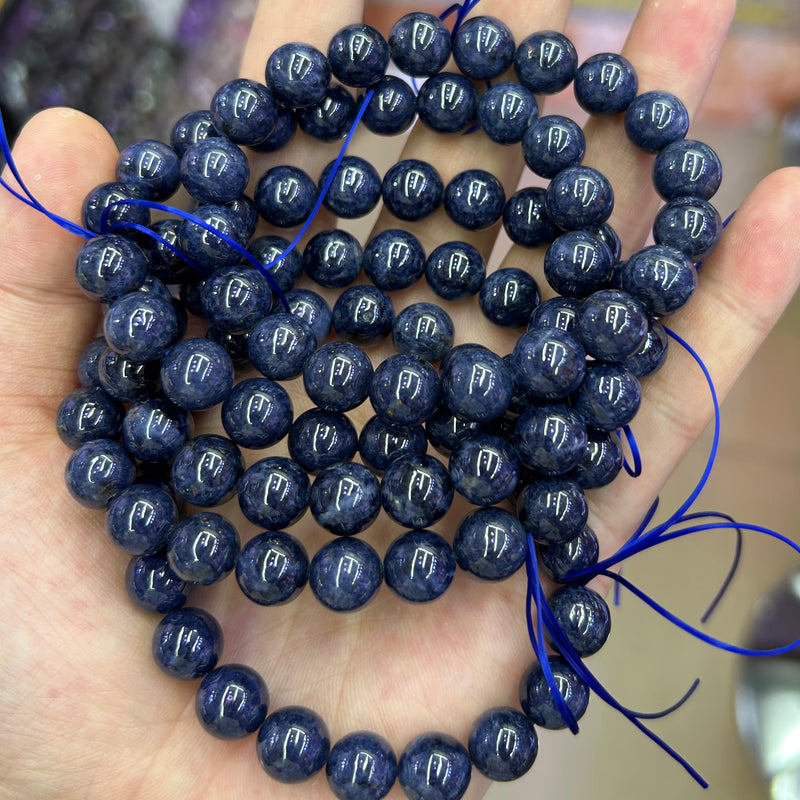 Gylden Lepidolit Armbånd 7''