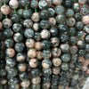 Green Blossom Agate Beads 6mm 8mm 10mm 15''