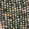 Green Blossom Agate Beads 6mm 8mm 10mm 15''