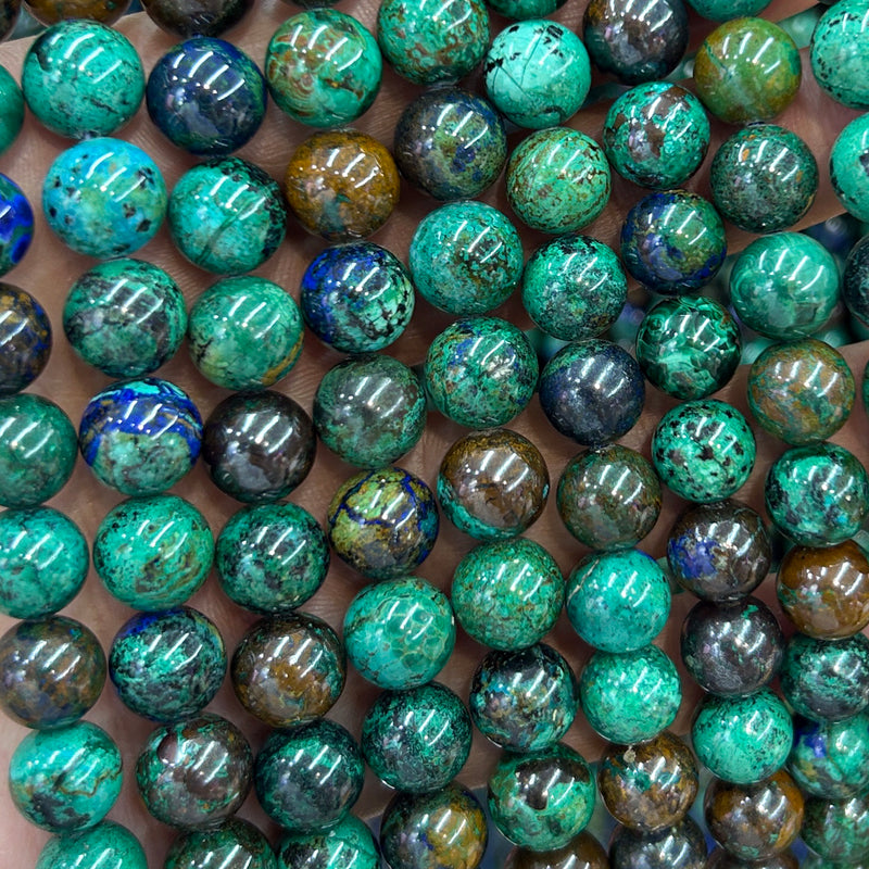 Green Azurite Beads 6mm 8mm 10mm 15''