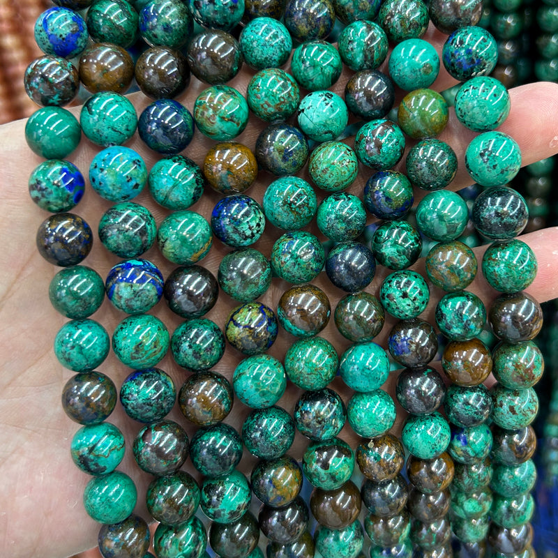 Green Azurite Beads 6mm 8mm 10mm 15''