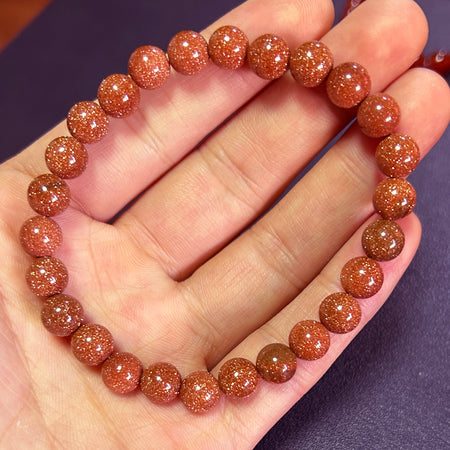 Gold Sandstone Bracelet 8''