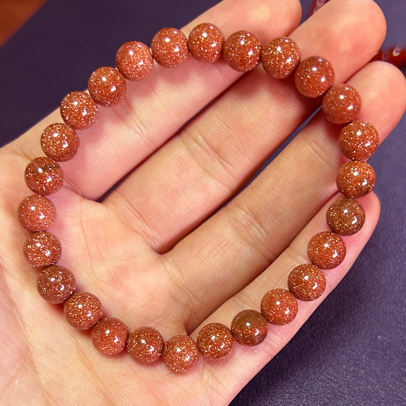 Gold Sandstone Bracelet 8''