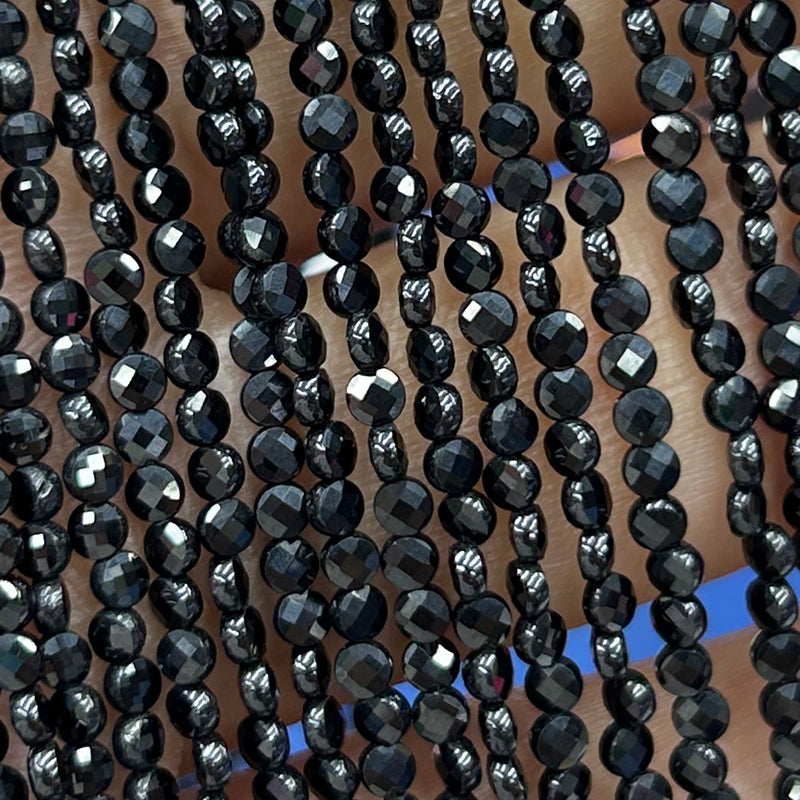 Spinel Coin Faceted Beads 2.5mm 15''