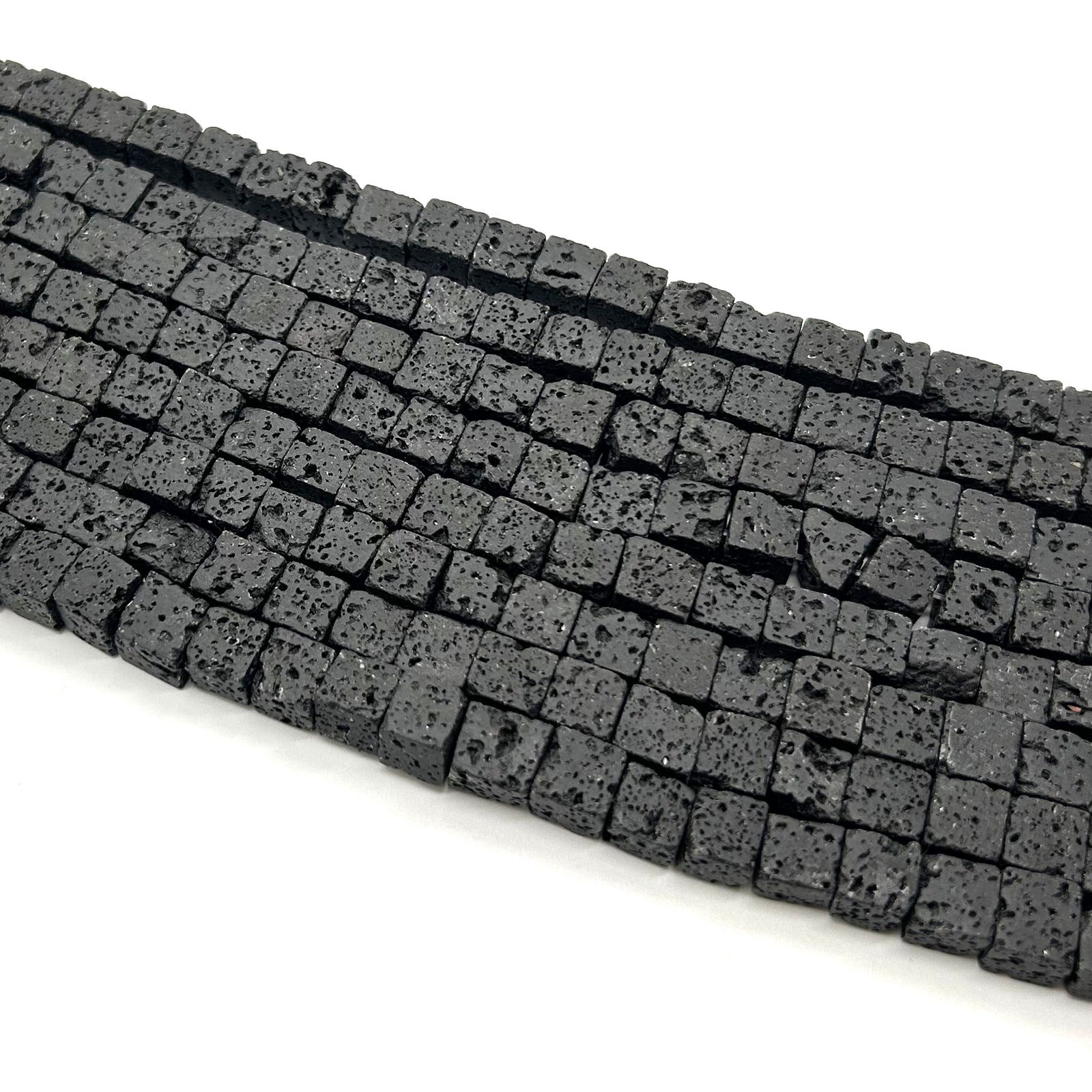 Lava Cube Beads 4mm 6mm 8mm 10mm 15''