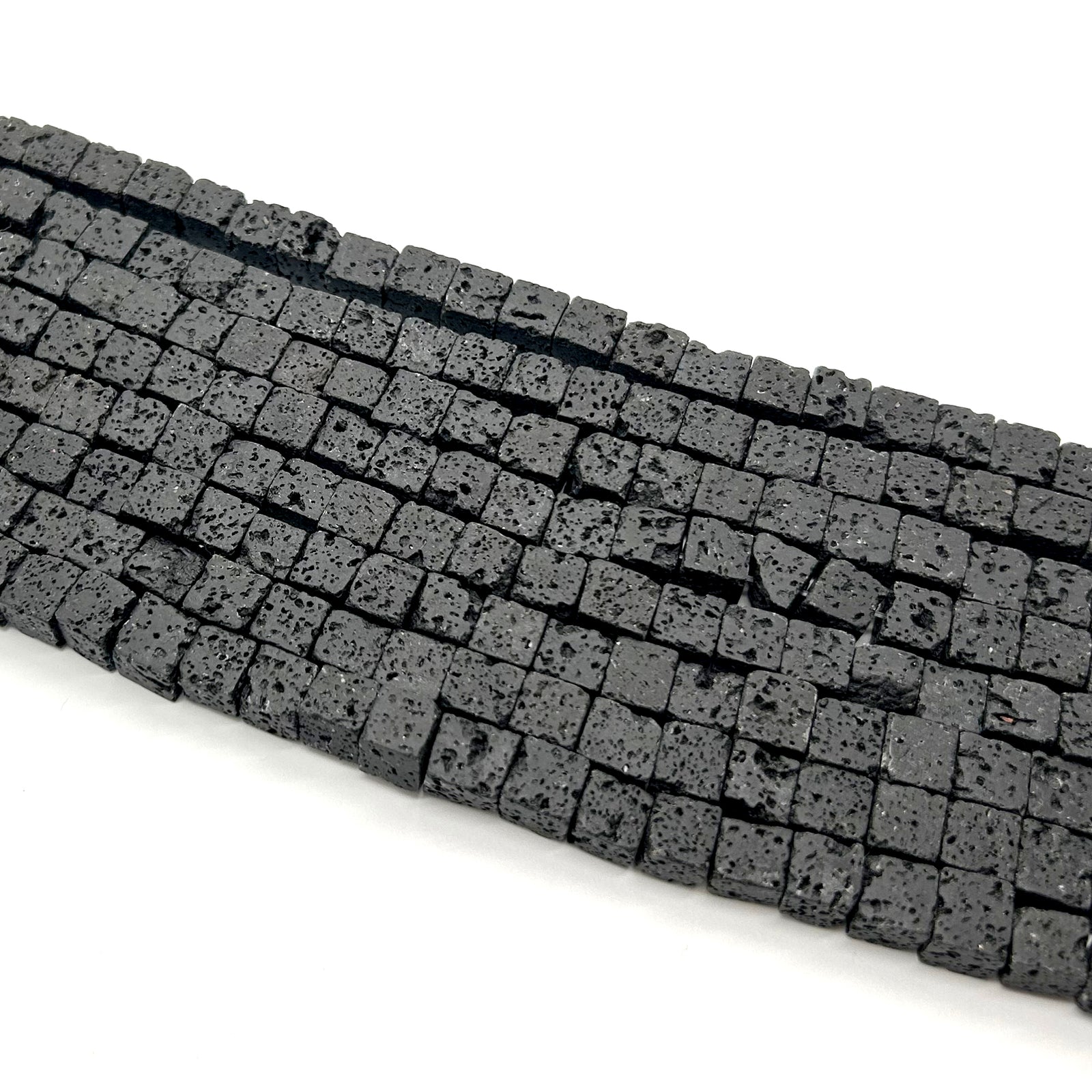 Lava Cube Beads 4mm 6mm 8mm 10mm 15''