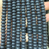 Perles rondes en onyx noir mat, pierres précieuses naturelles, 2 x 4 mm, 38 cm