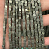 Pyrit kubeperler 3mm 4mm 6mm 8mm 10mm 15''