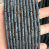 Perles en tube d'hématite 1x3mm 2x3mm 2x4mm 3x5mm 15''