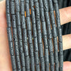 Perles en tube d'hématite 1x3mm 2x3mm 2x4mm 3x5mm 15''