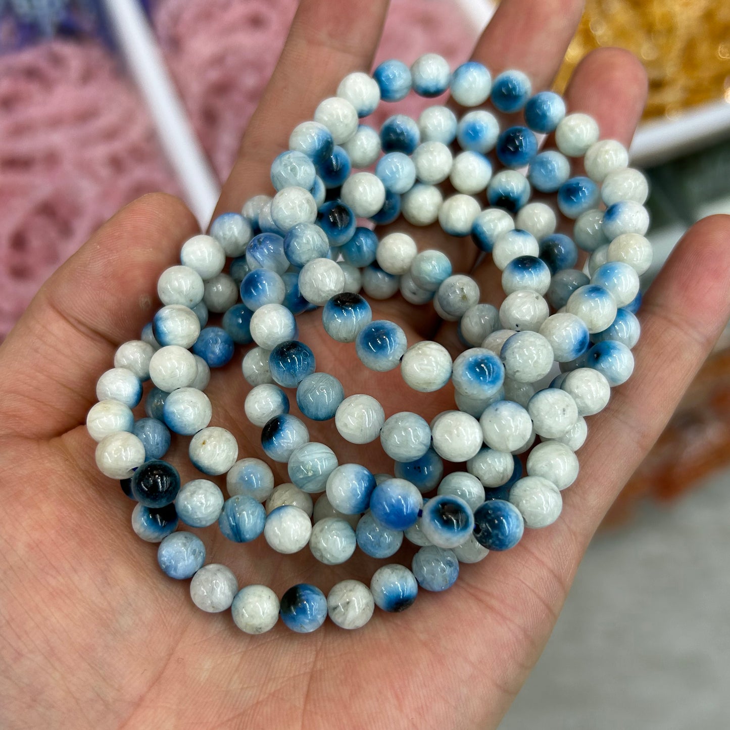 Blue Ice Glacierite Bracelets 7.5''