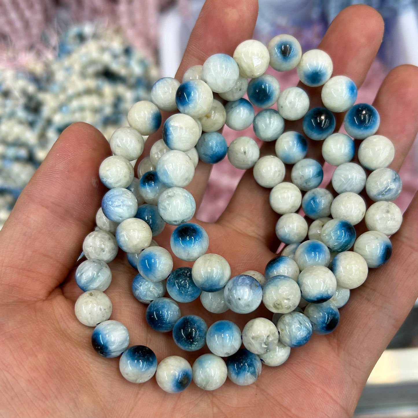 Blue Ice Glacierite Bracelets 7.5''