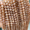 A Sunstone Beads 6mm 8mm 10mm 15''