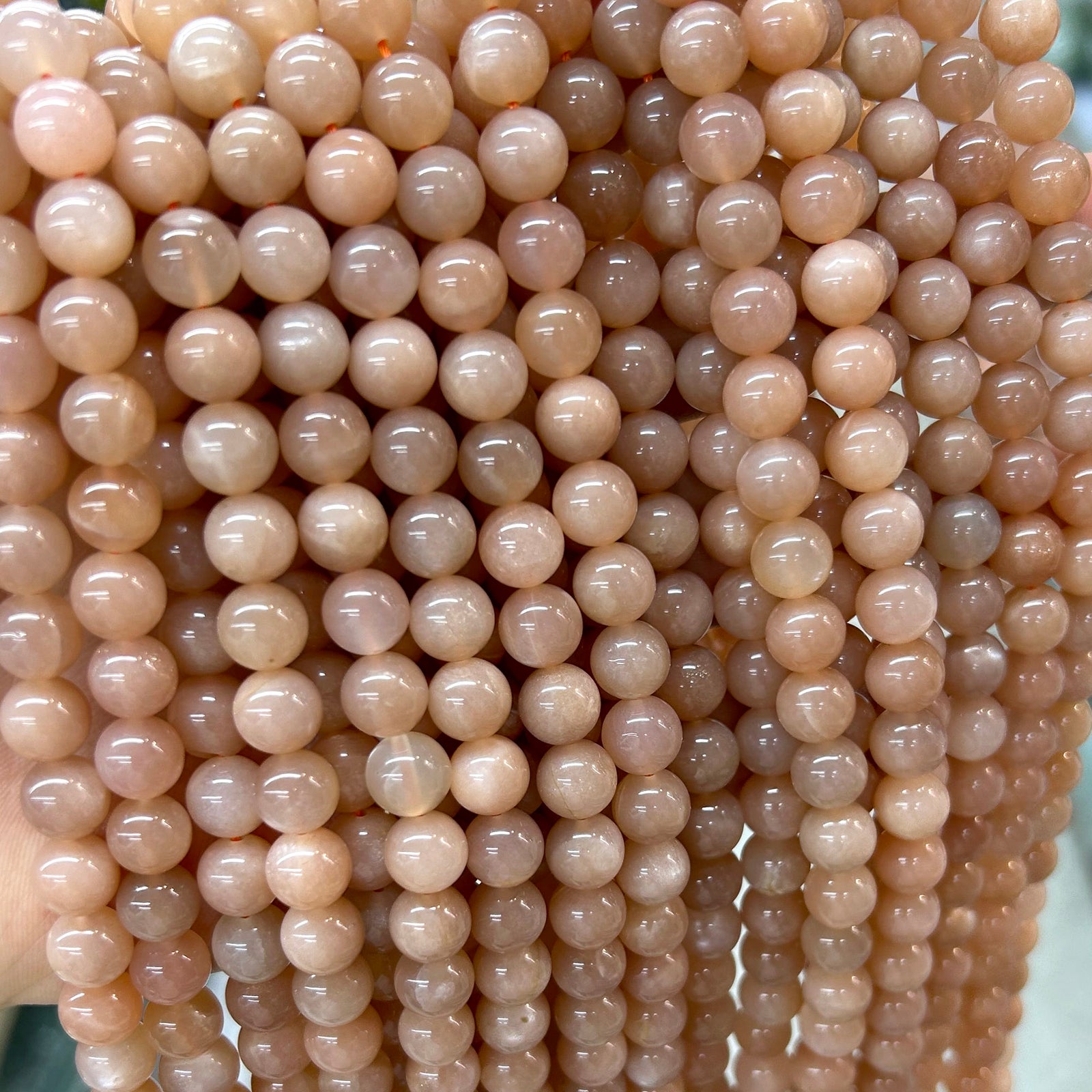 A Sunstone Beads 6mm 8mm 10mm 15''