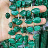 Genuine Malachite Teardrop Beads 15''