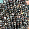 Red Snowflake Obsidian Beads 8mm 15''
