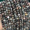 Red Snowflake Obsidian Beads 8mm 15''