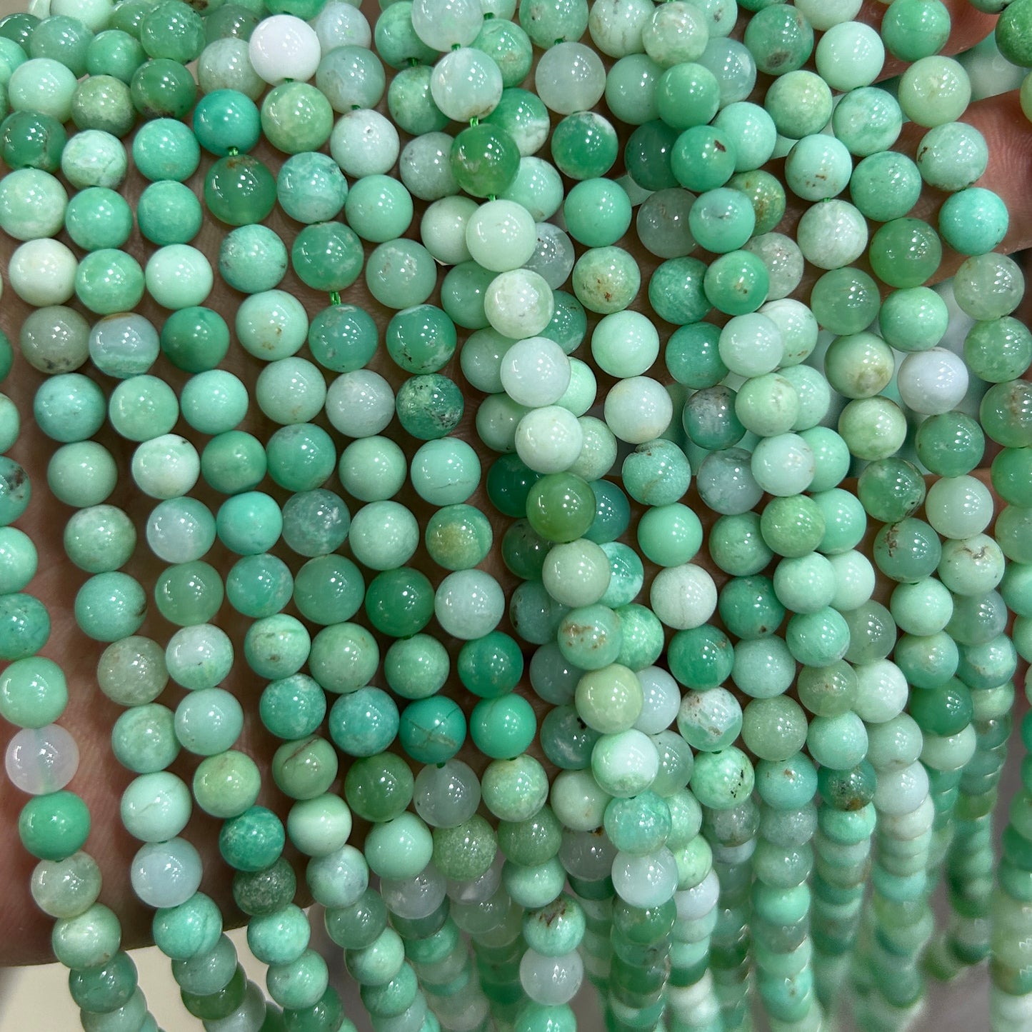 Chrysoprase Beads 6mm 8mm 10mm 15''