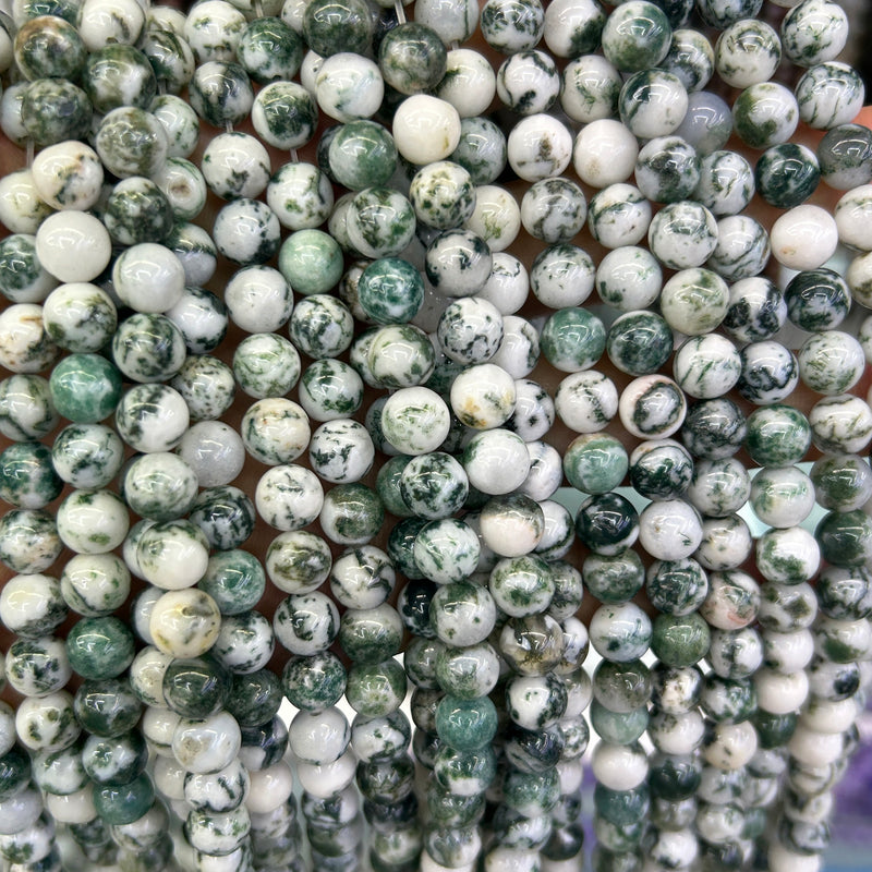 Tree Agate Beads 4mm 6mm 8mm 10mm 15''